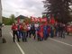 Warnstreikbilder von KS Gleitlager und TRW in St. Leon-Rot