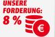 M+E Forderung 8%