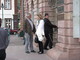 Eintreffen vorm Rathaus