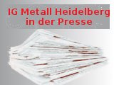 IG Metall Heidelberg in der Presse