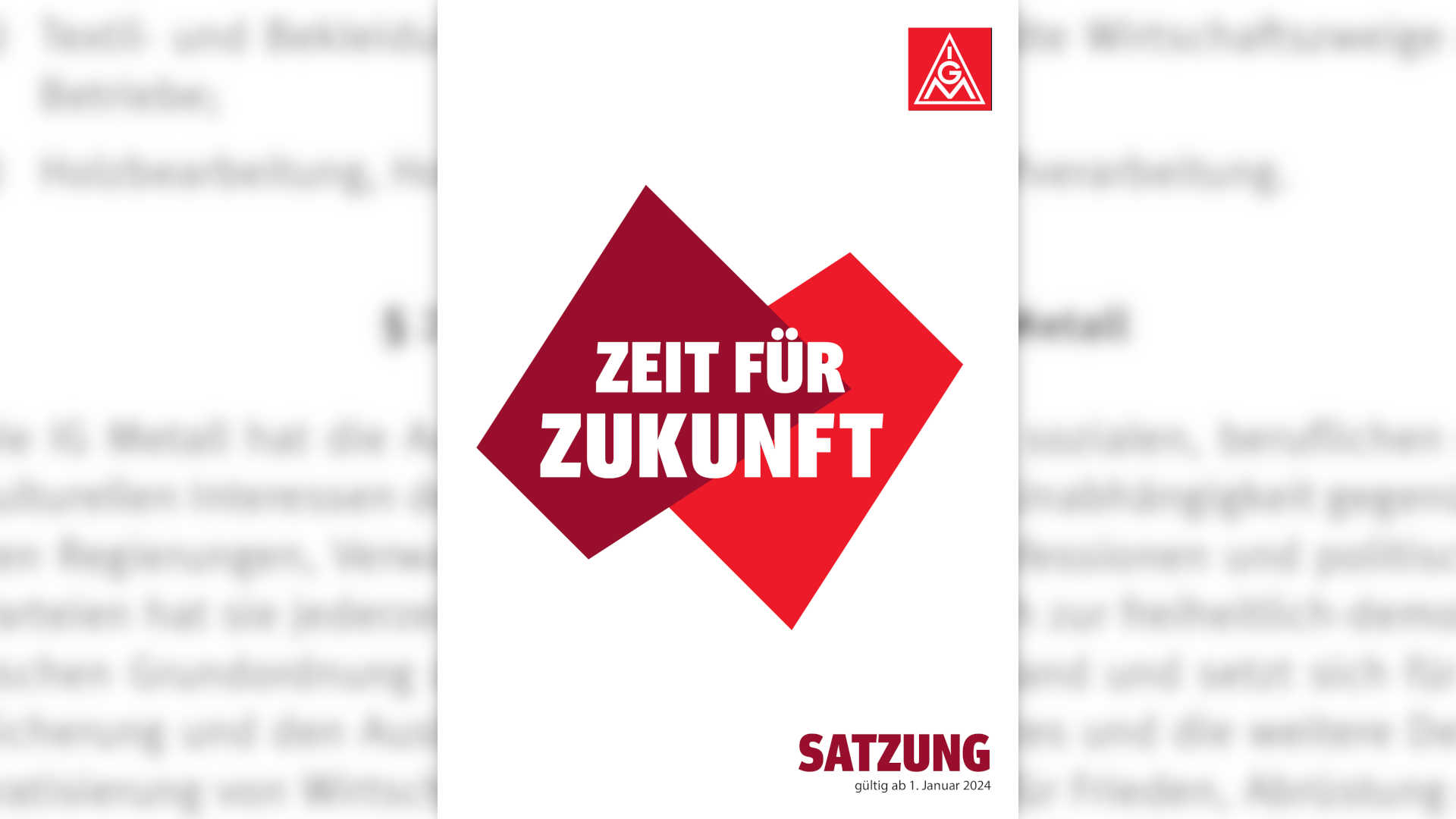 Satzung der IG Metall